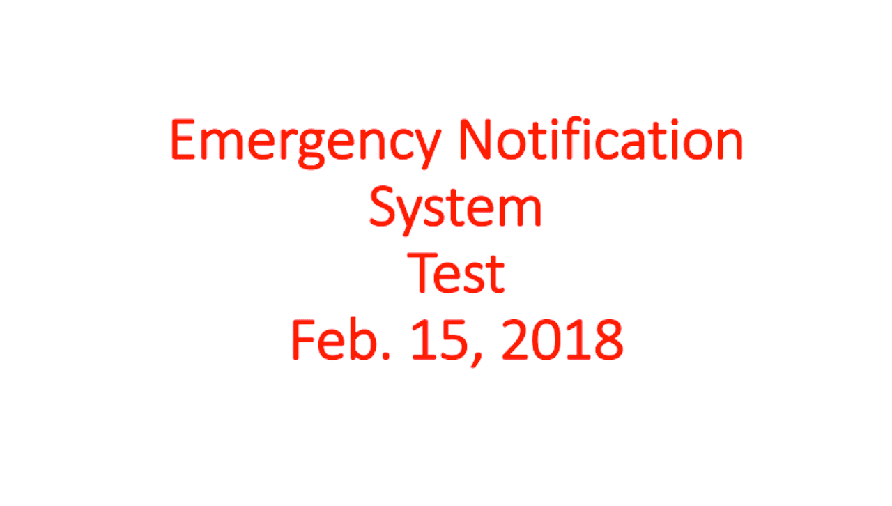 The University of Scranton will test its emergency notification system on Thursday, Feb. 15.