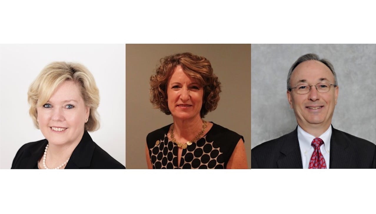 Jacquelyn Rasieleski Dionne, Liz Murphy and Vincent R. Reilly, Esq., were named to The University of Scranton’s Board of Trustees.