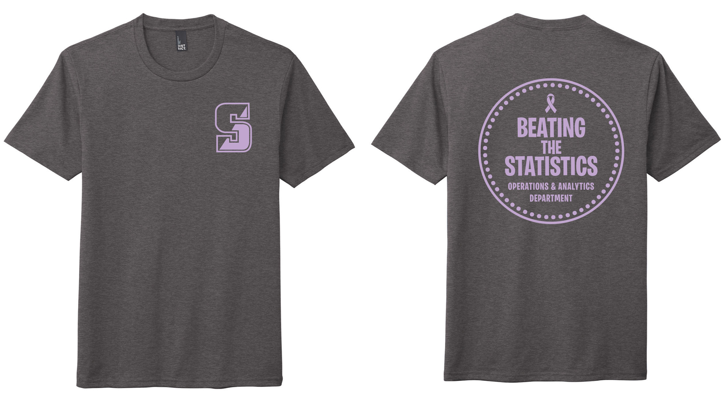 Proceeds from sales of T-shirts designed by Operations and Analytics club members support breast cancer research.