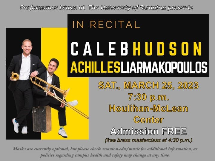Caleb Hudson and Achilles Liarmakopoulos Trio to perform March 25