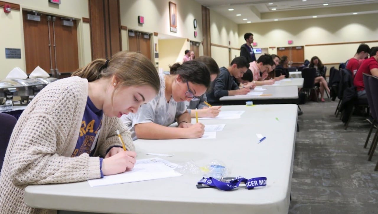 The 2023 Math Integration Bee for area high school students is planned for Thursday, April 27, beginning at 4:15 p.m. in the McIlhenny Ballroom of the DeNaples Center at The University of Scranton. The competition is offered free of charge and registration is required to participate.