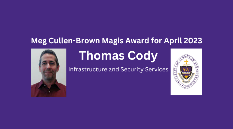 Thomas Cody is Meg Cullen-Brown Magis Award Winner image