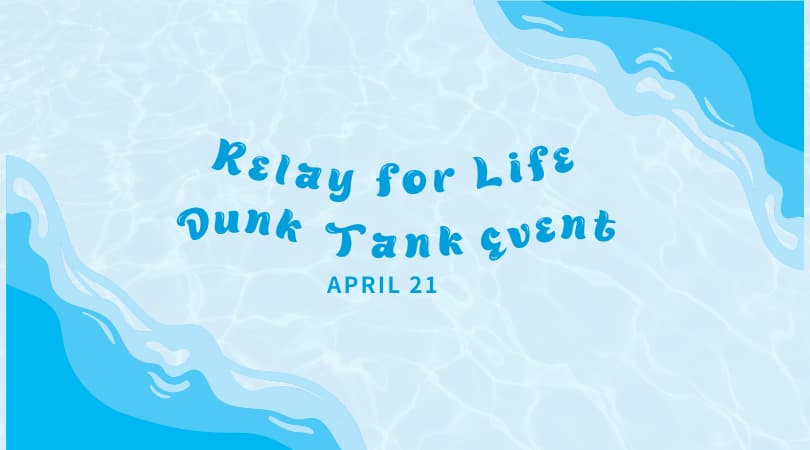 Relay for Life Dunk Tank Fundraiser Event April 21 image
