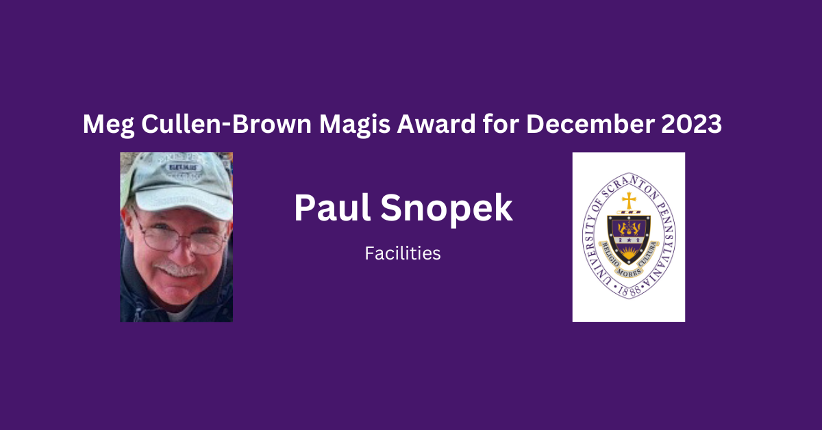 Meg Cullen-Brown Magis Award for December 2023
